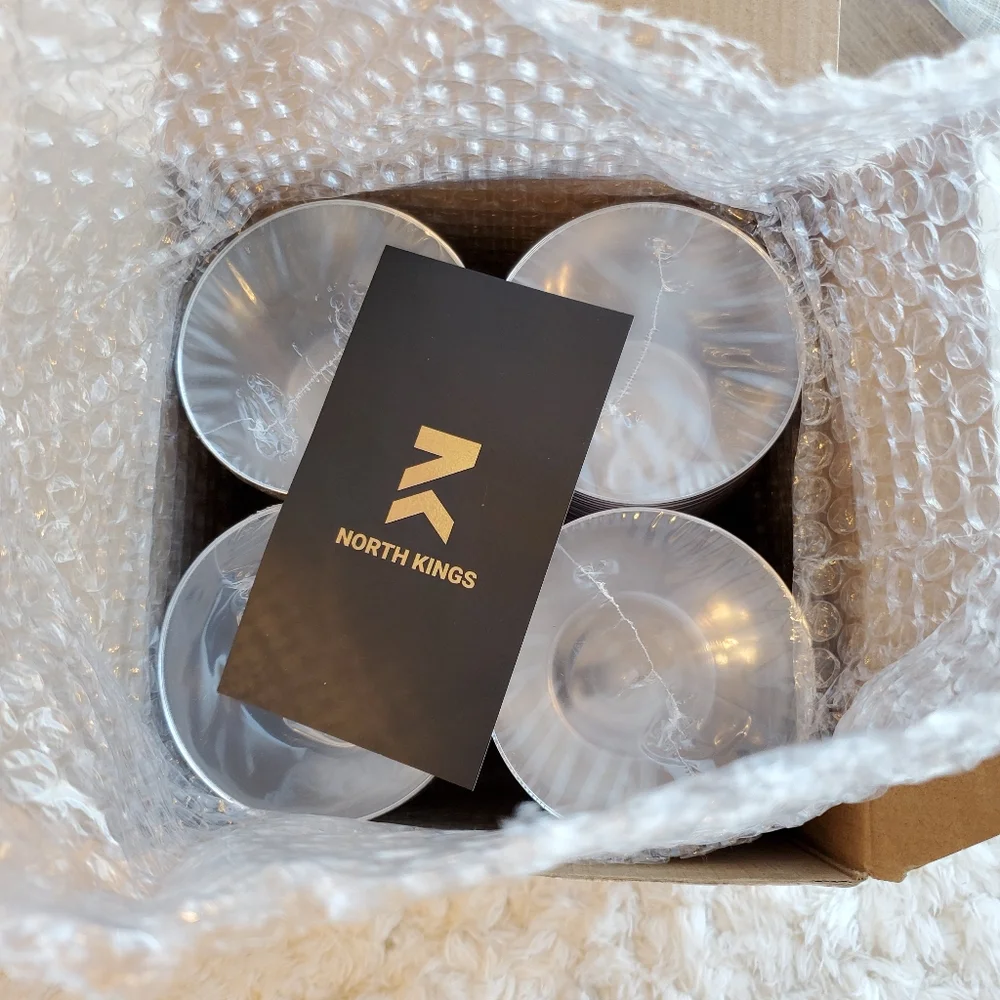 North Kings Gold Rim plastic cups 9 oz.- 120 count